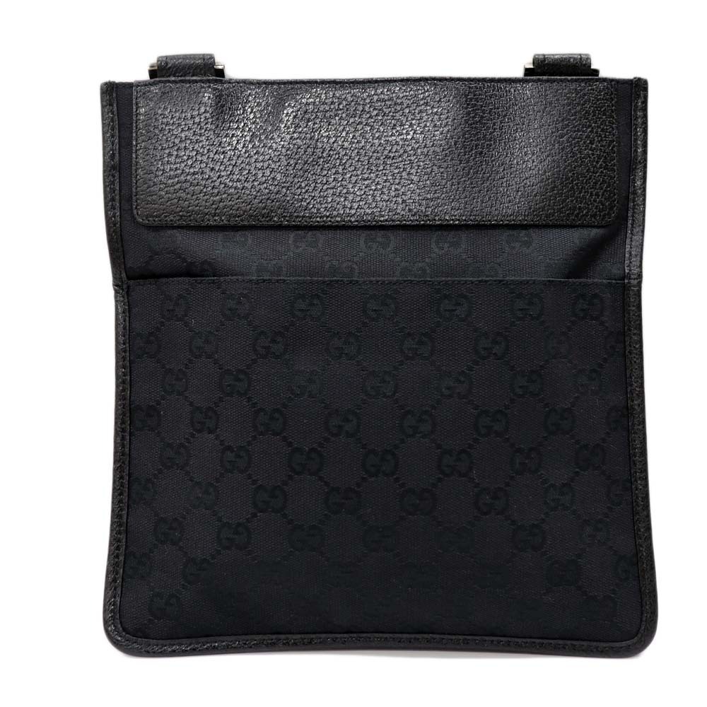 Gucci canvas monogram messenger GG bag Canvas body black